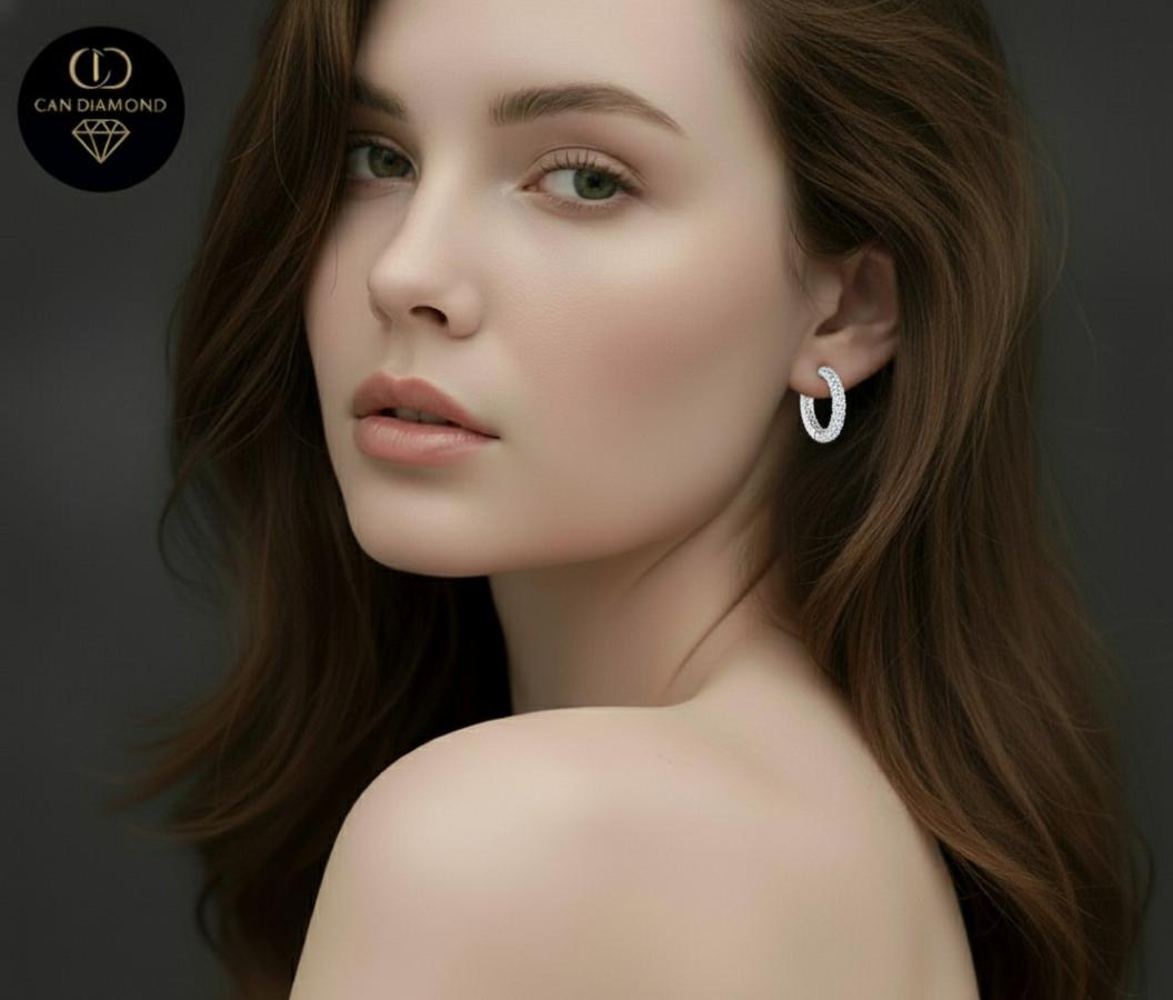 Tamtur pırlanta küpe